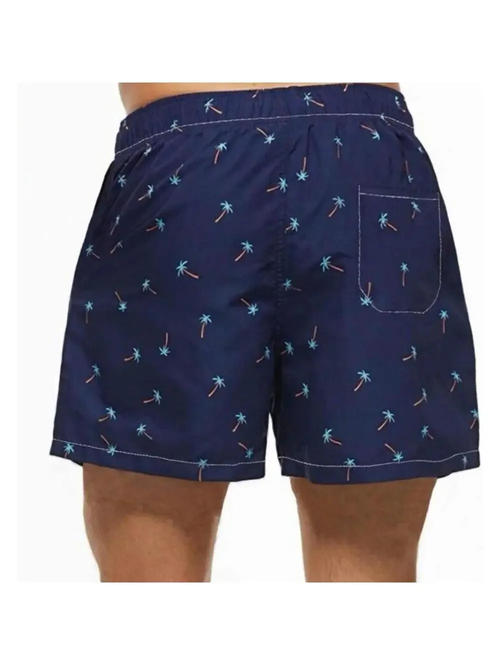Dissolvable Swim Trunks In Water Prank Mens Swimming Shorts Size 3XL, Navy Blue
